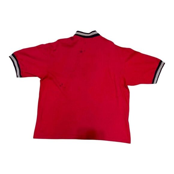 Vtg Raybestos Jerzees Work Red Polo Shirt XL Distressed Uniform Short Sleeve SEE - Picture 6 of 8